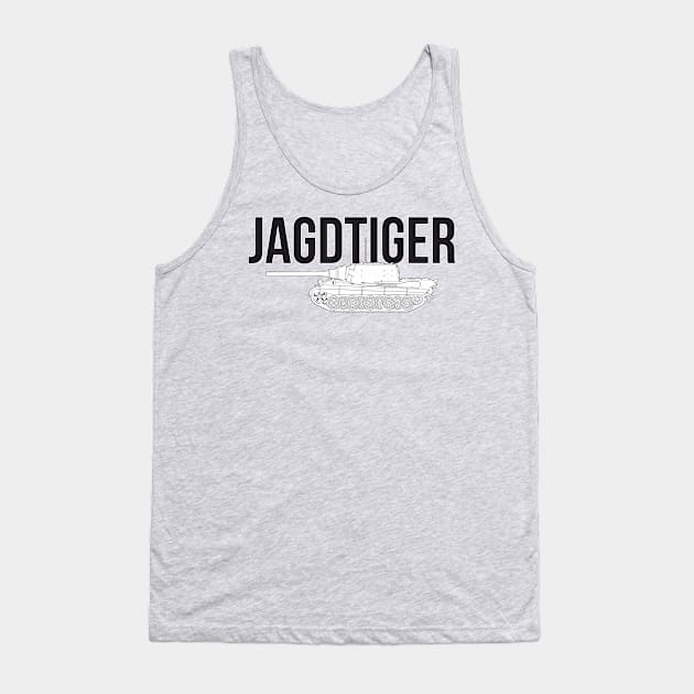 The Formidable Jagdtiger Tank Destroyer Tank Top by FAawRay
